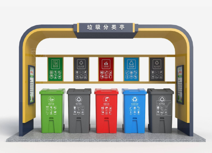 九江内蒙古垃圾分类回收亭 小区分类垃圾亭